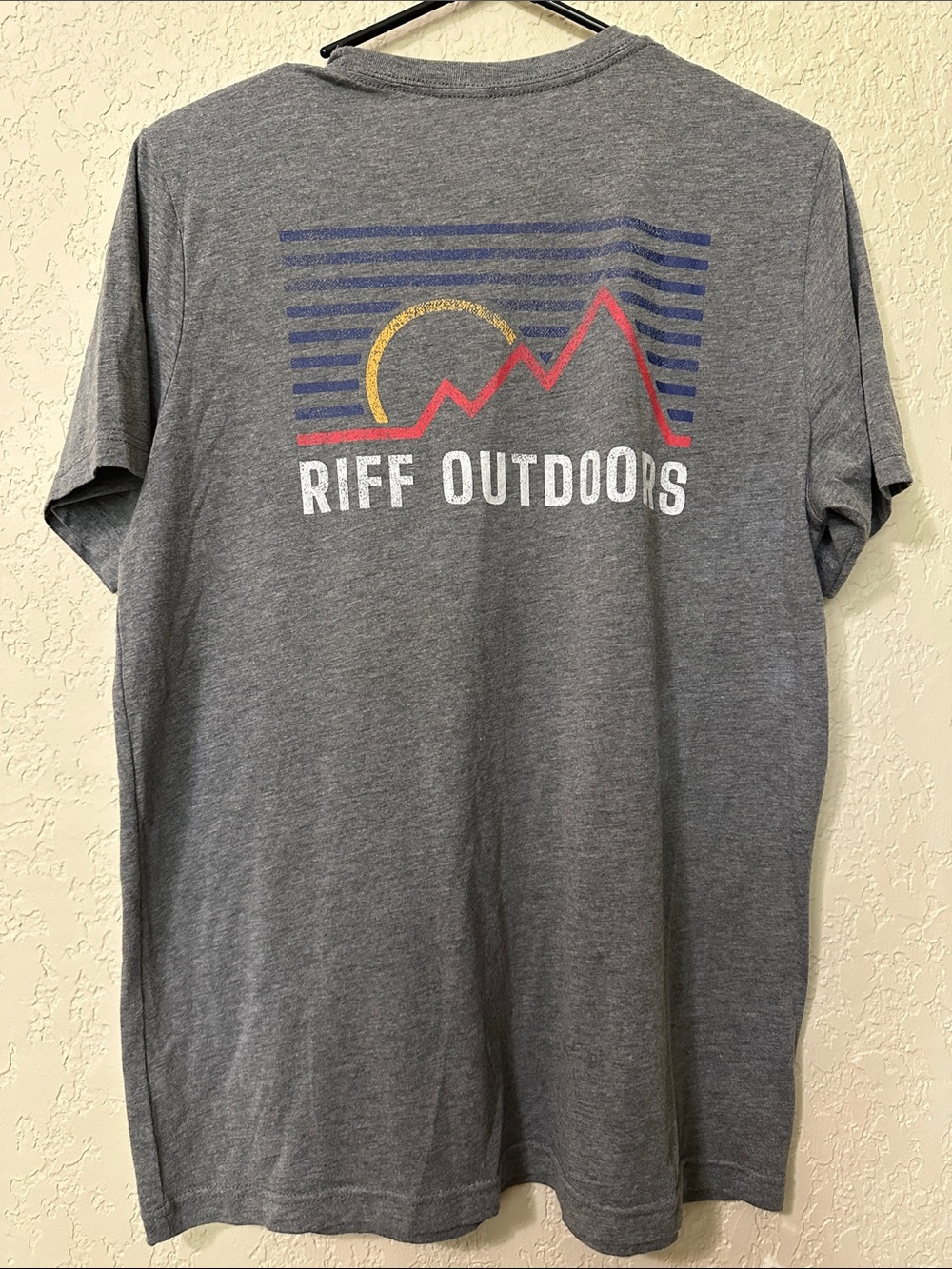 Riff Men's Heather Gray Logo T-Shirt L - Picture 2 of 2